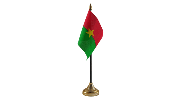 Burkina Faso Table Flags